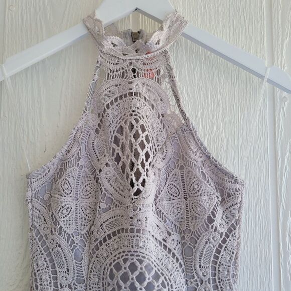 Hello Molly Gray Mini Dress - Picture 4 of 12